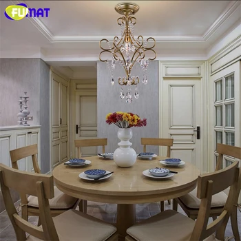 

FUMAT K9 Crystal Chandeliers Creative K9 Crystal Lamp For Dining Room Living Room Hallway Lightings LED Crystal Shade Chandelier