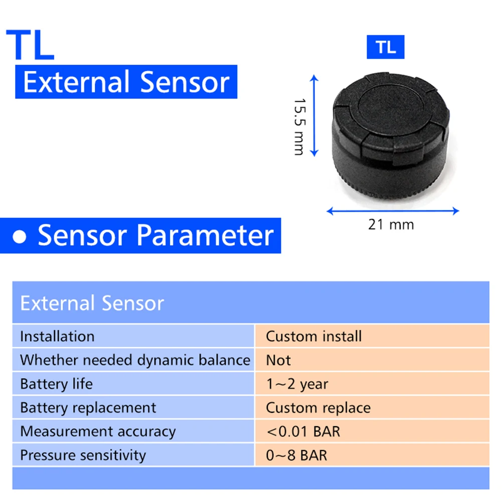 CAREUD U906 TPMS Автомобильная беспроводная система контроля давления в шинах+ 4 колеса шины Внешний датчик сменный аккумулятор ЖК-дисплей