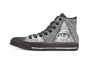

illuminati Eye of Providence Novelty Design Casual Canvas Shoes Custom shoes Drop Shipping
