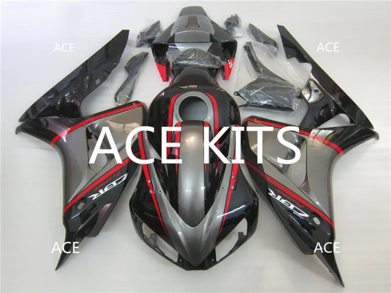 

ACE KITS New ABS Injection Fairings Kit Fit For HONDA CBR1000RR 2006 2007 CBR1000RR 06 07 black A87