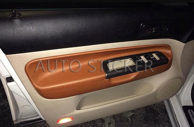 Brown Leather Pattern PVC Adhesive Vinyl car sticker 10