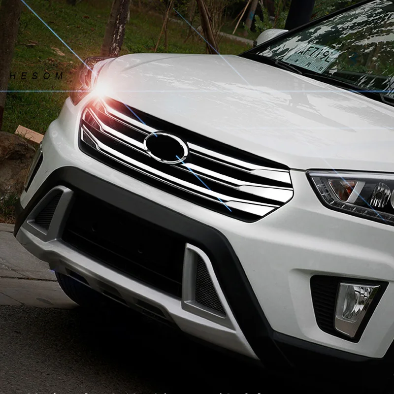 Аксессуары для ix25 hyundai creta решетка передней решетки гонки крышка отделка Внешнее
