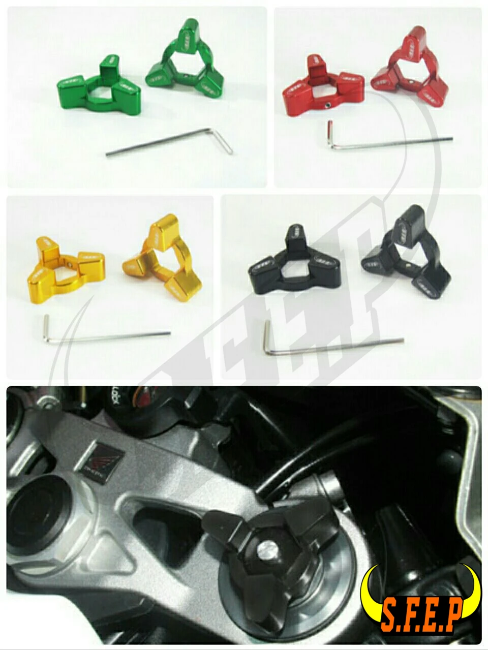 

Motorcycle CNC Fork Preload Adjusters For Triumph Rocket III 04-07/ 675 Street Triple 08-09