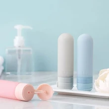 3 шт./компл. 50 мл многоразового портативный мини пустые Силиконовые бутылки косметический шампунь-гель для душа BPA бесплатно Открытый Путешествия Ванна