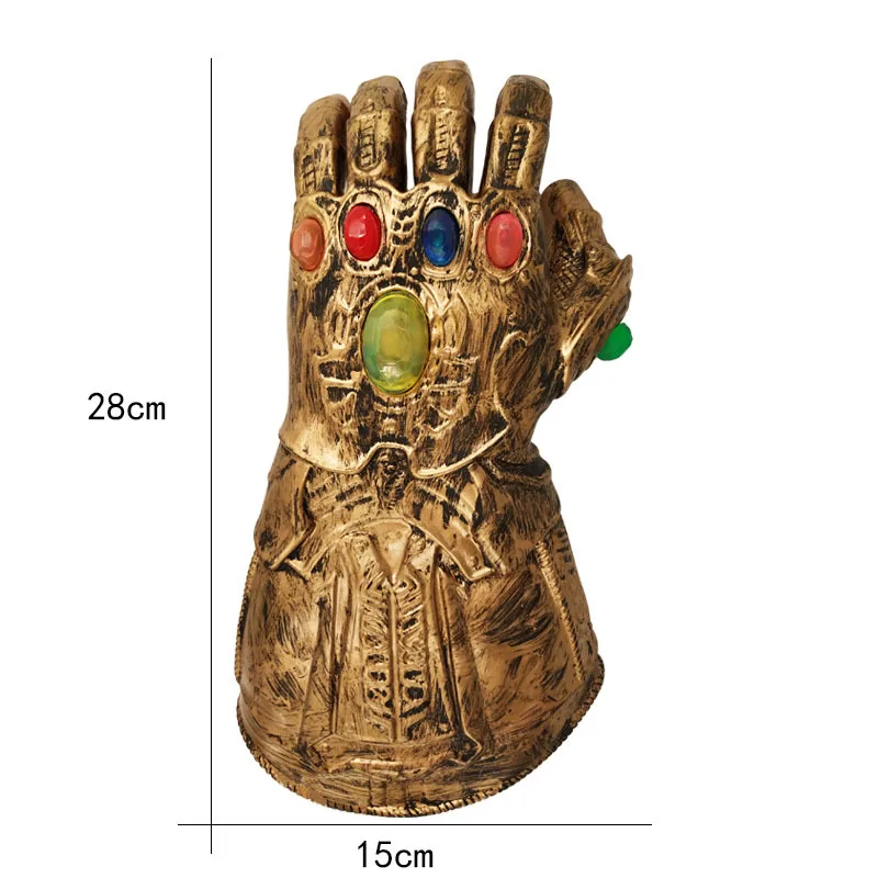 Новые Мстители 4 завершающей супергероя танос Бесконечность перчатку Косплэй длинных перчаток того же Мстители светодиодный перчатки дети ребенок оснастки варежки игрушка