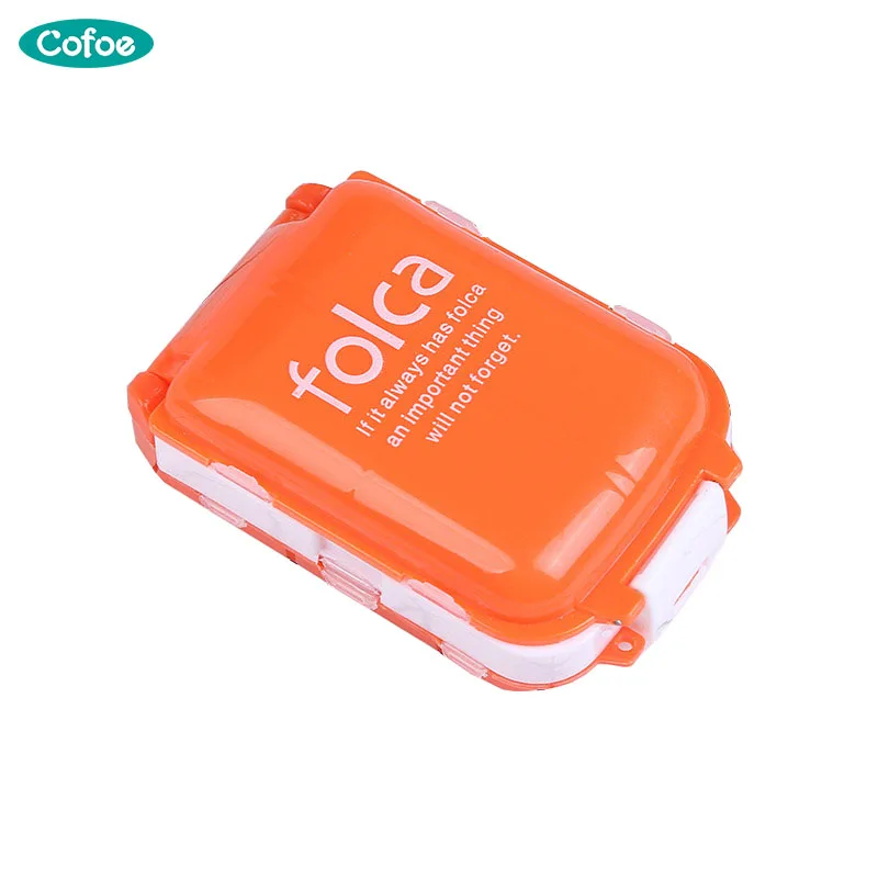 

Cofoe Small Daily Pill Case/Weekly Medicine Storage/Drug Holder for 7 Days Tablet Sorter Dispense Box Container