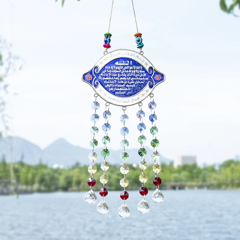 H& D чакра Suncatcher орнамент с индейки злой амулет в виде глаза удачи кулон дома Настенный декор благословение Защита подарок