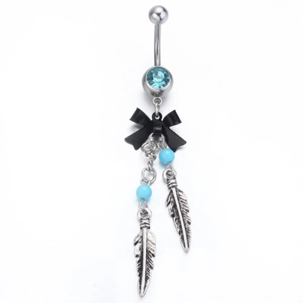 Dream Catcher Belly Button Rings blue Crystal Surgical Steel Navel Piercing Nombril Dream Catcher 19 Dream Catcher Belly Button Rings blue Crystal Surgical Steel Navel Piercing Nombril Dream Catcher 19