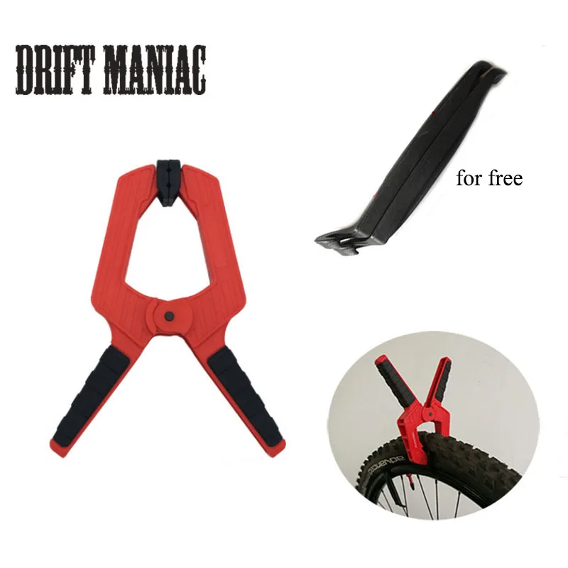 

Bicycle Tubeless Tire Repair Tool Kits Mountain Road Bike Tire Assembly Clamp /Tire lever Self-adapting Jaw Head Bike Parts