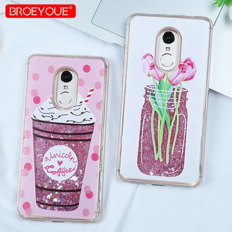 

Phone Case For Xiaomi Redmi Note 4X 5 Pro 4 Redmi 4A 4X 5A 5 Plus S2 Quicksand Liquid Luxury Cover For XIaomi 6X Cute Cat Cases