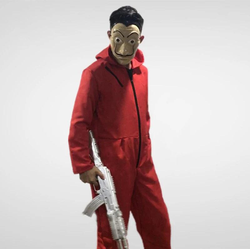 Salvador Dali La Casa de Papel костюм и маска для лица косплей ролевые игры Хэллоуин вечерние дом деньги бумага штурма S-XXL