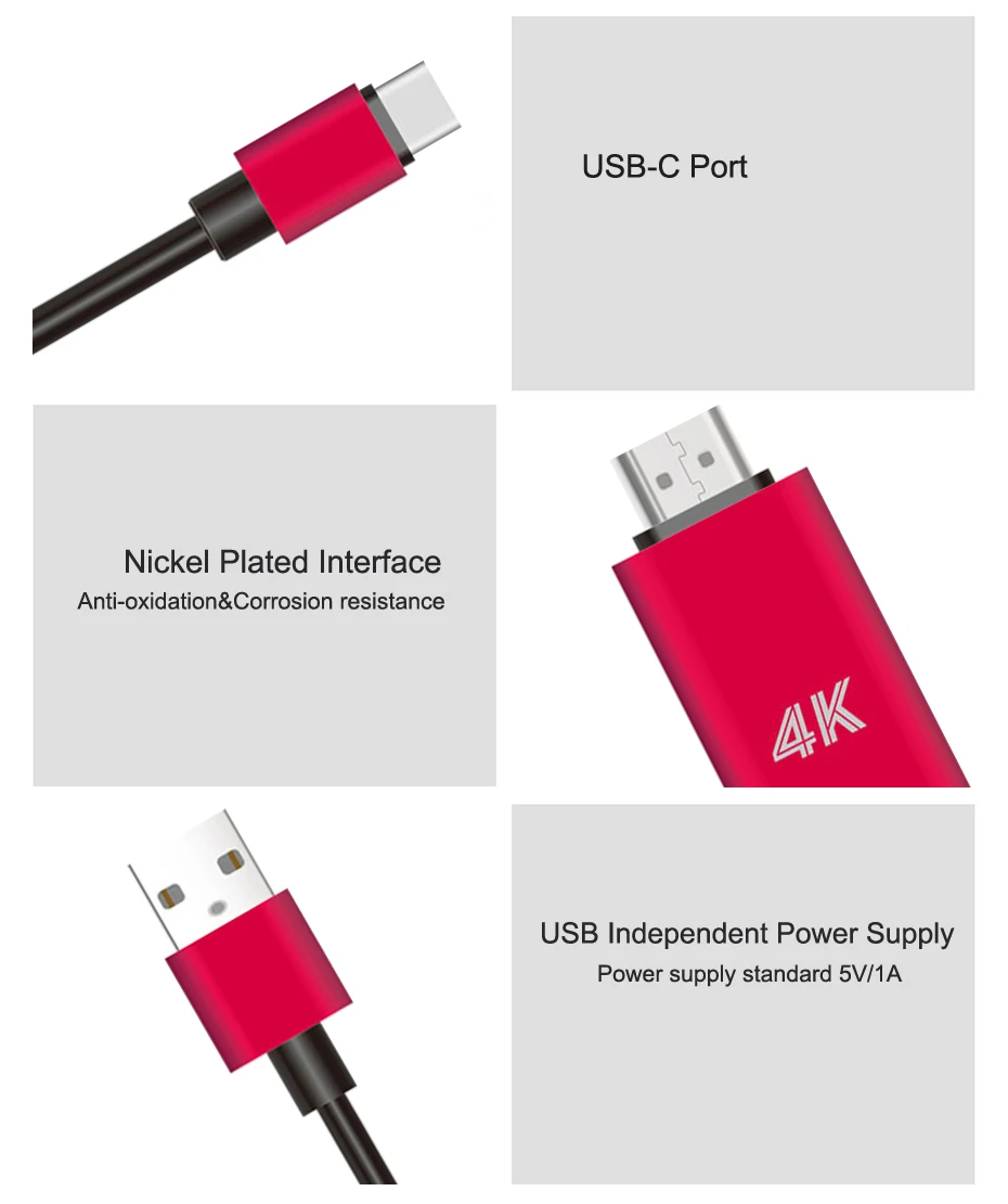 USB C to HDMI Cable Converter  9