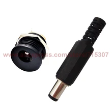 Разъем постоянного тока 5,5*2,1/5,5x2,1 мм разъем питания постоянного тока Мужской Женский всего 30 шт.(Мужской 15 шт.+ Женский 15 шт.) гнездовой разъем питания постоянного тока