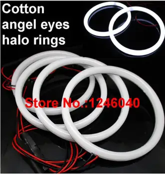 

2018 NEW Cotton LED Angel eyes halo ring kit for BMW E30 E32 E34 WHITE top quality high brightness