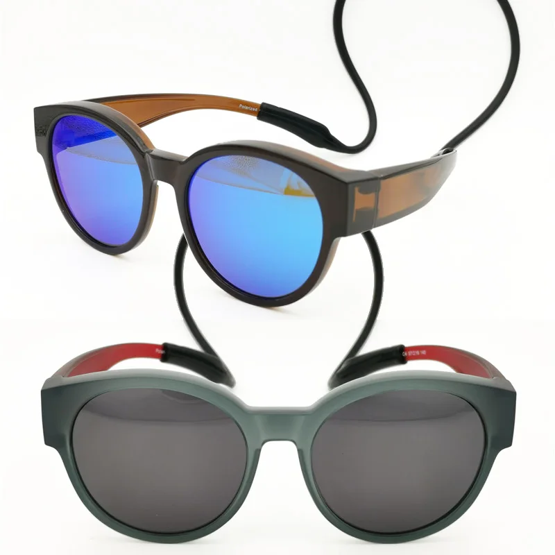 5803 подходит для путешествий и занятий спортом солнцезащитные очки с подвесными силиконовый шнур UV400 поляризованные анти-скольжения rectro fullim подходит более чем надевать очки