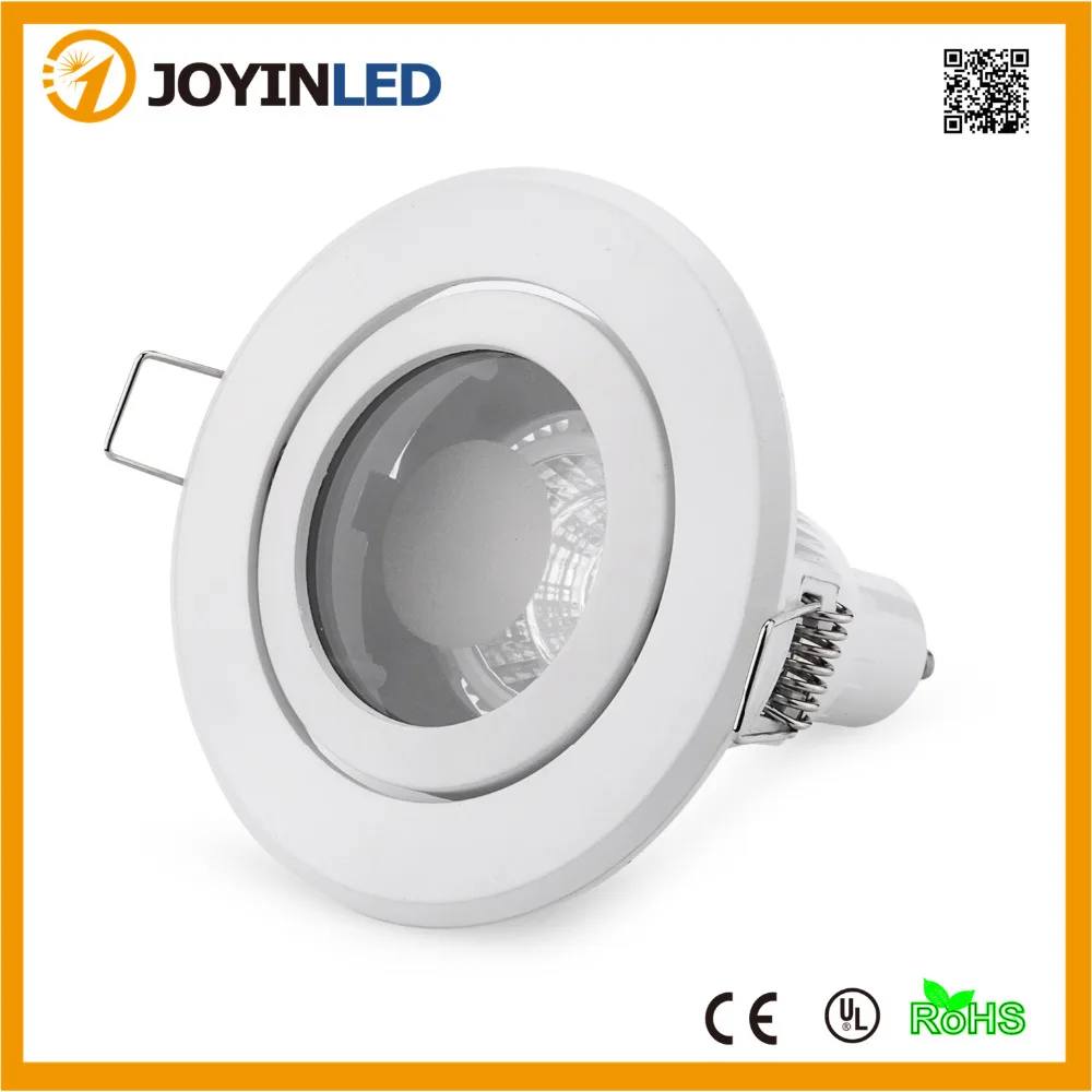 Us 6 86 30 Off Open Hole 85mm White Aluminum Recessed Led Ceiling Light Frame Gu10 Trim Ring Fitting Kits For Home In Led Bulbs Tubes From Lights
