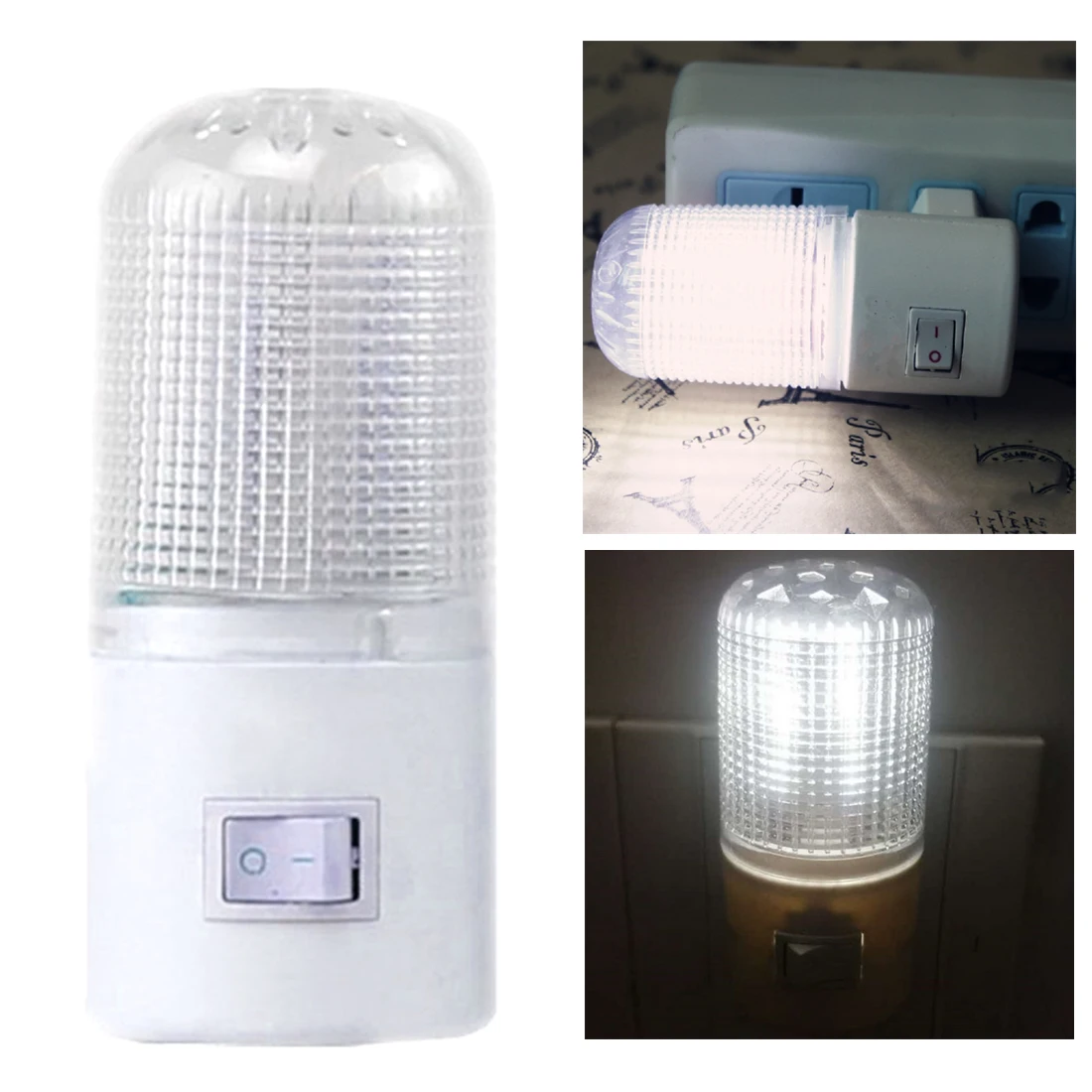 

3W US Plug Emergency Light LED Night Light Energy-efficient Bedside Lamp 4 LEDs Wall Lamp Mounted Home Lighting