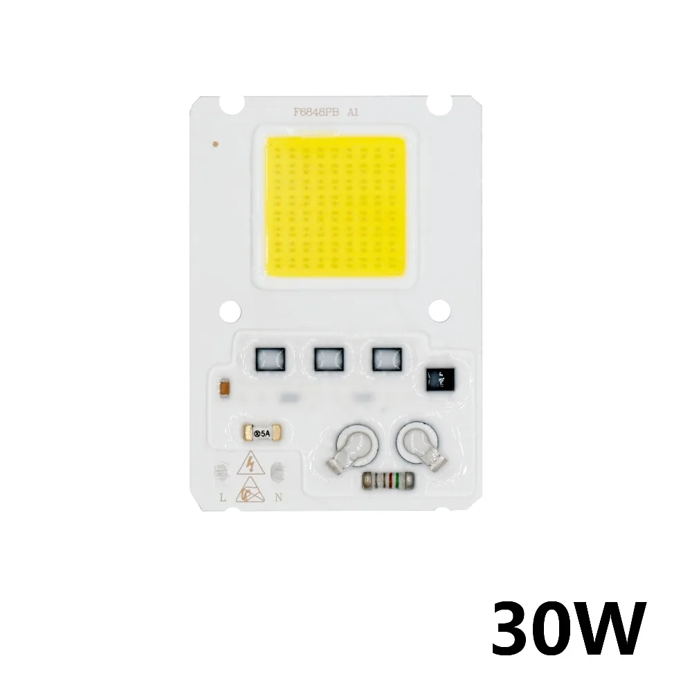 20 Вт 30 50 AC220 в светодиодный COB Чип светильник Высококачественная светодиодная SMD
