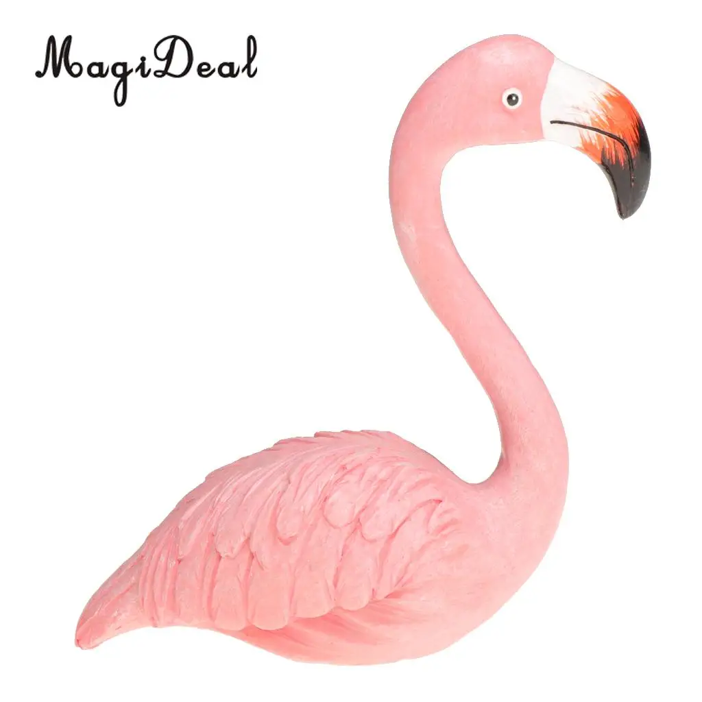 Chic Flamingo Ormament Figurines Sculpture Wedding Decor Home Decoration 8 Styles 8-15cm, Pink