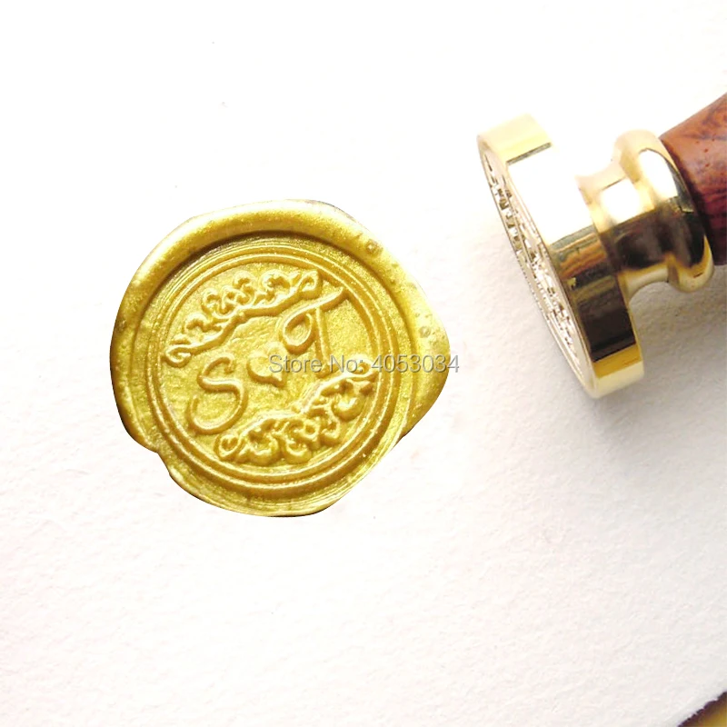 

Personalized wax seal stamp/ wax seal kit/ Custom wedding invitation letter stamp/ alphabet wax stamp/ initial wax stamp