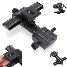 4-Way Macro Focusing Rail Way Slider Close-up Shooting with Ball Head for Nikon Canon Sigma Olympus Pentax Minolta DSLR Camera
