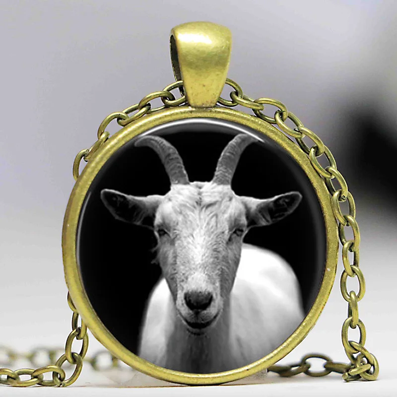 

Ouroboros Necklace New Year Goat Necklace Pendant Vintage Gothic Necklace Jewelry Macabre Satanic Colar Accessories wholesale