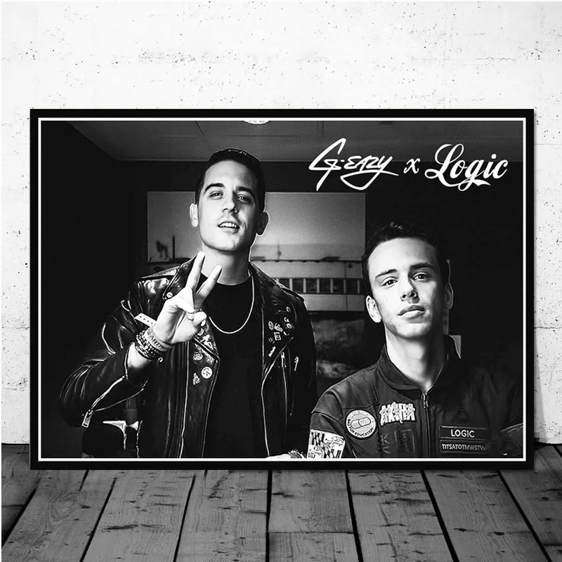 G-Eazy Logic Halsey поп, рэп музыка ПЕВЕЦ звезда Плакат и печатная графика художественное полотно настенные картины для гостиной домашний декор