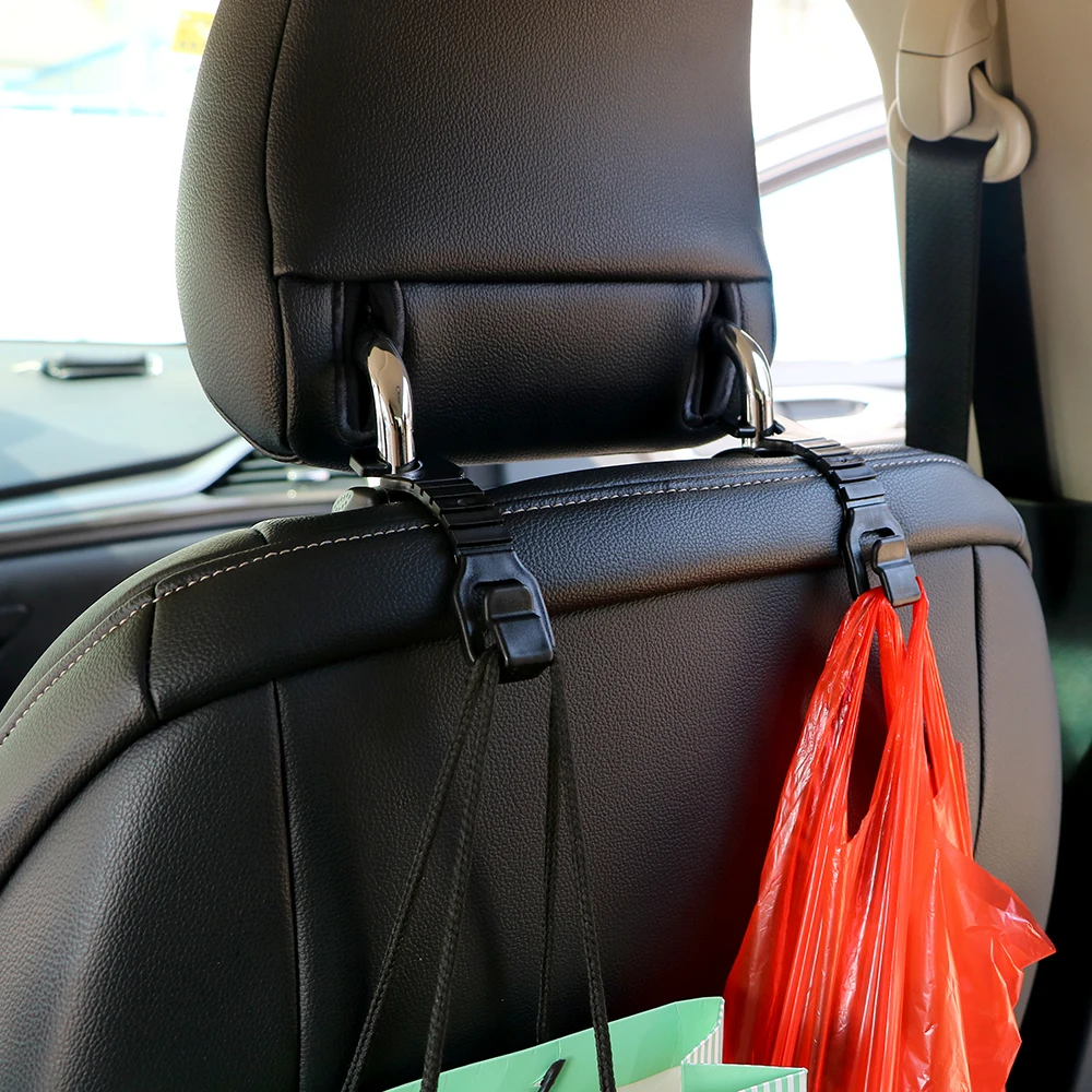 Гибкая Автомобильная Вешалка Подголовник автомобильные аксессуары автомобильные крючки для заднего сиденья для сумки кошелек ткань Grocer 1 пара стайлинга автомобиля