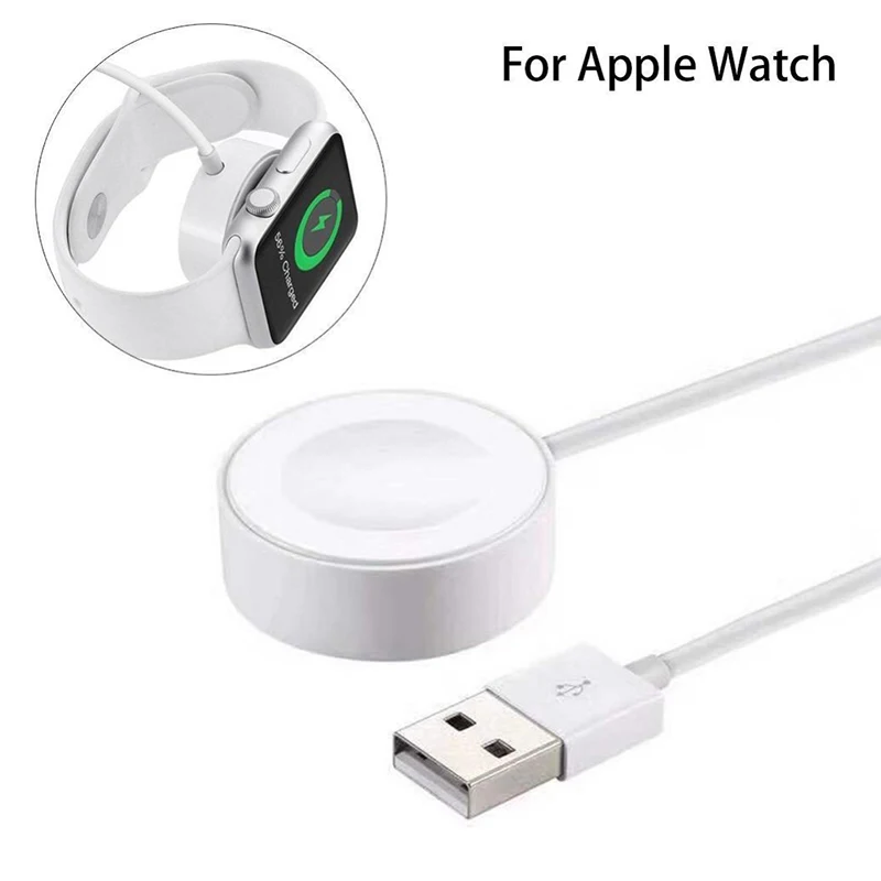 

Wireless Charger for Apple Watch 1/2/3/4 Charger Qi Wireless Charging Adapter for i-Watch Series 1/2/3/4 USB Cable Dock