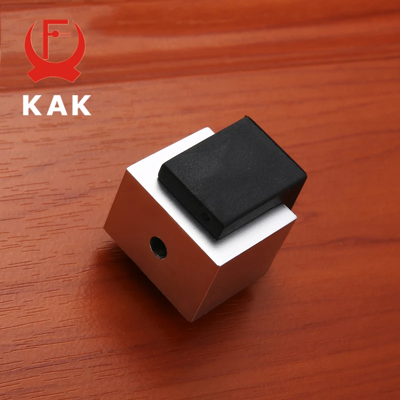 Резиновый дверной ограничитель KAK скрытый стеклянный держатель из алюминиевого