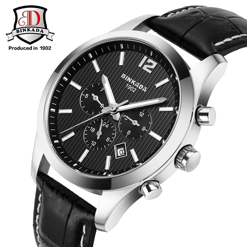

2019 New BINKADA Top Brand Luxury Self Winding Mechanical Watch Men Automatic Watch Waterproof Gold Mens Watches Relogio