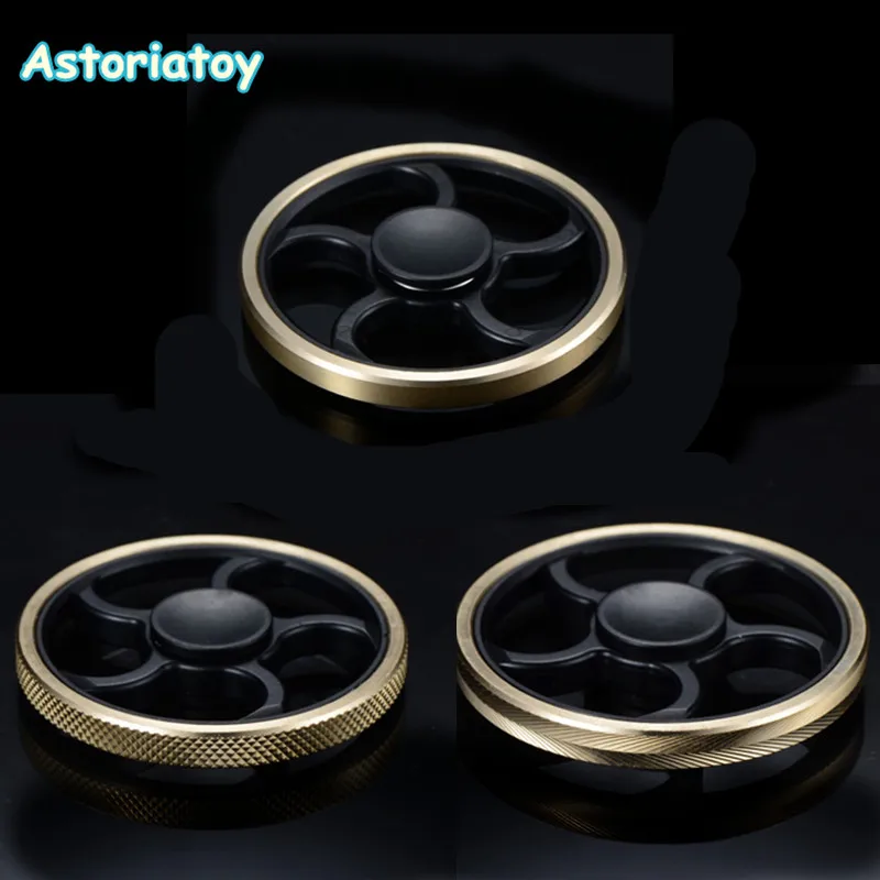 

Fingertip Gyro Decompression Fidget spinner Copper Five Leaf Stent EDC Tool Fidget Spinner Hand Anxiety Stress Relief Toys