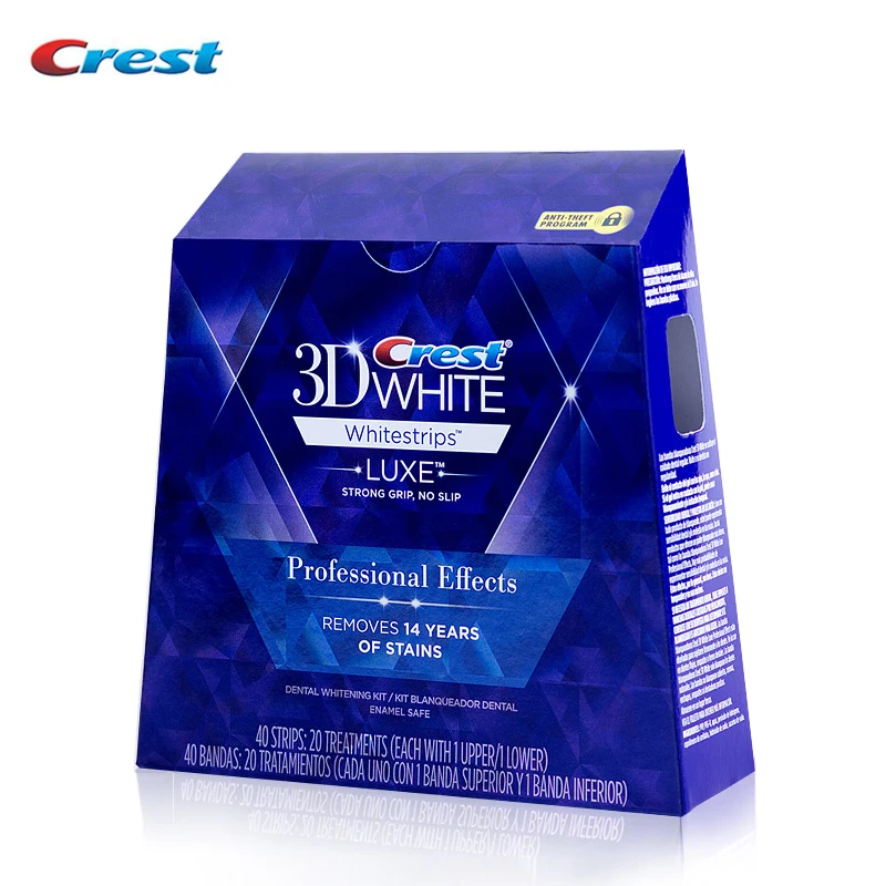 Полоски для отбеливания зубов 3D White LUXE 40 полосок 20 мешочков|oral hygiene|crest 3d white3d white |
