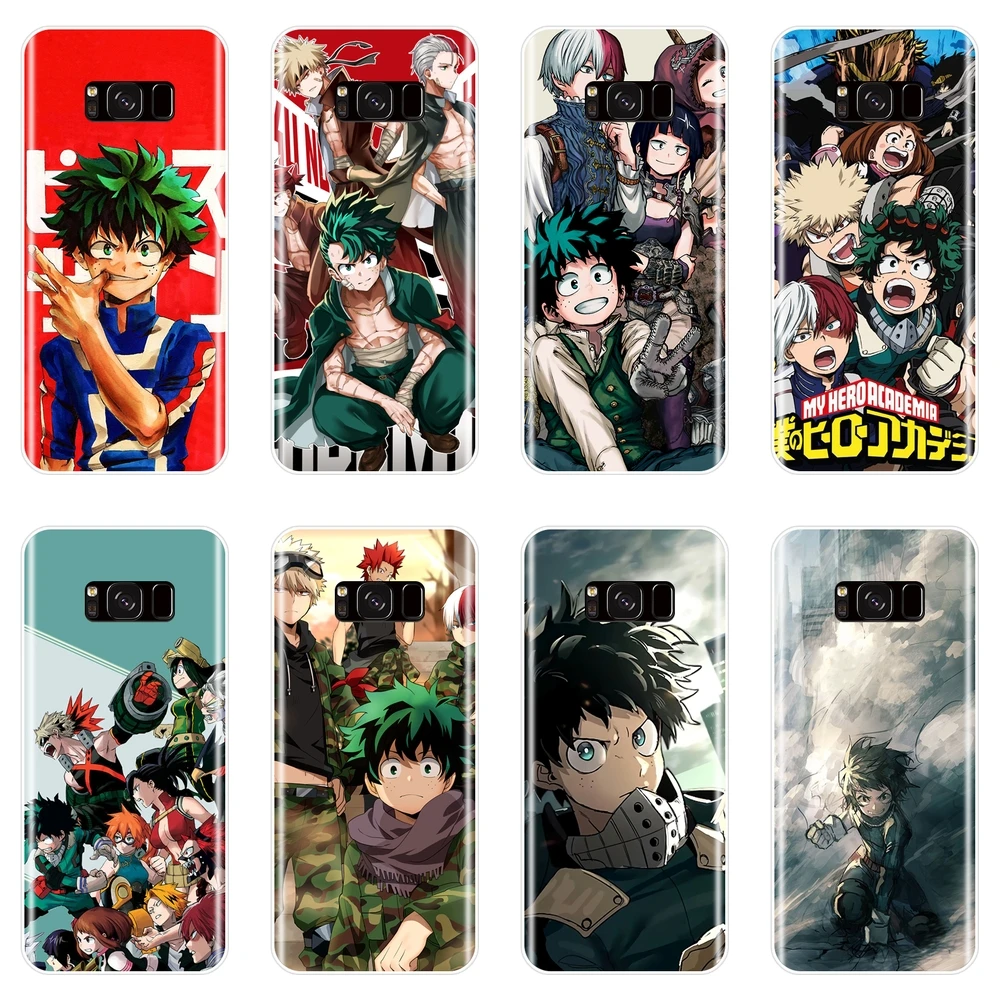 

Boku No Hero Academia TPU Phone Case For Samsung Galaxy S8 S9 Plus S5 S6 S7 Edge Silicone Back Cover For Samsung Note 5 8 9 Case