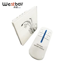 Westbay кристалл сенсорный выключатель 2 банды белый цвет стеклянная панель Сенсорный настенный выключатель с пультом дистанционного управления светильник переключатель AC110-250V