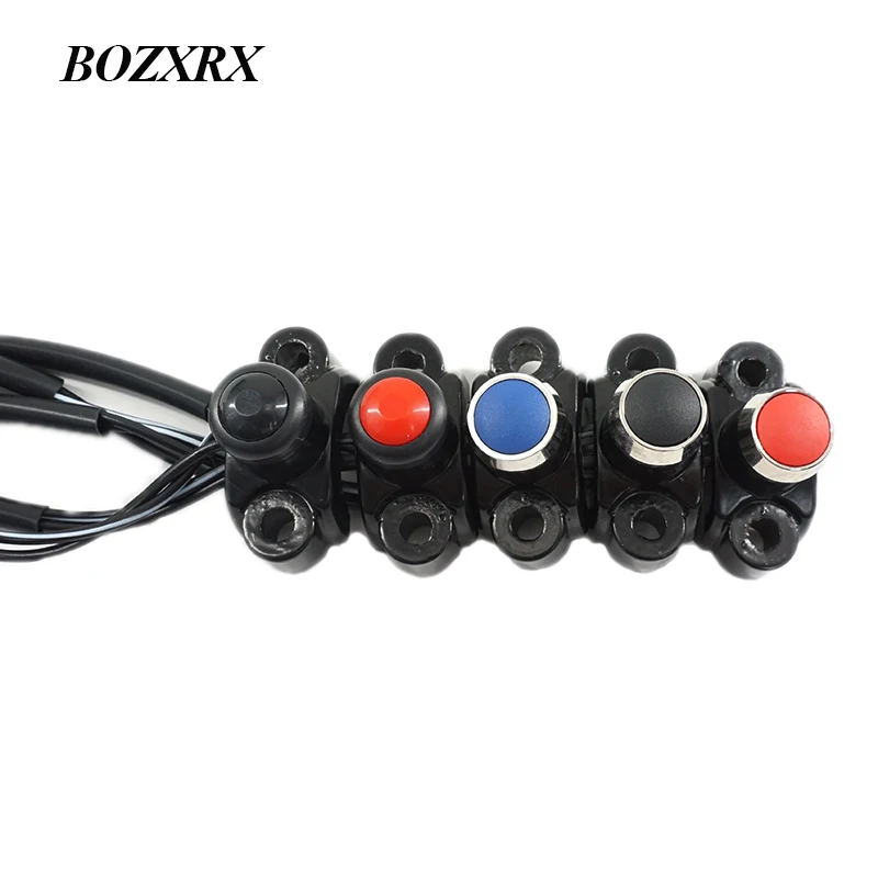 Motorcycle Horn Button Power Start Kill Switch Memontary Button