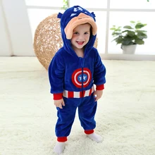 The baby’s clothing fashion flannel suits America captain other Romper climbing clothes