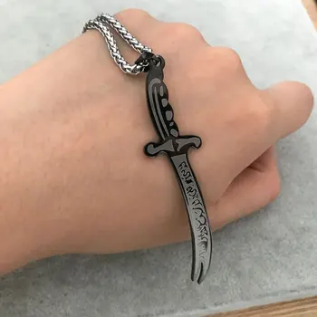

ISLAM muslim Zulfiqar Sword of Imam Ali stainless steel pendant necklace