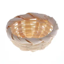 Новинка, миниатюрный кукольный домик, аксессуары для 1:12, Abamboo корзины, принадлежности для ванной, миниатюрный кукольный домик ручной работы, бамбуковые корзины