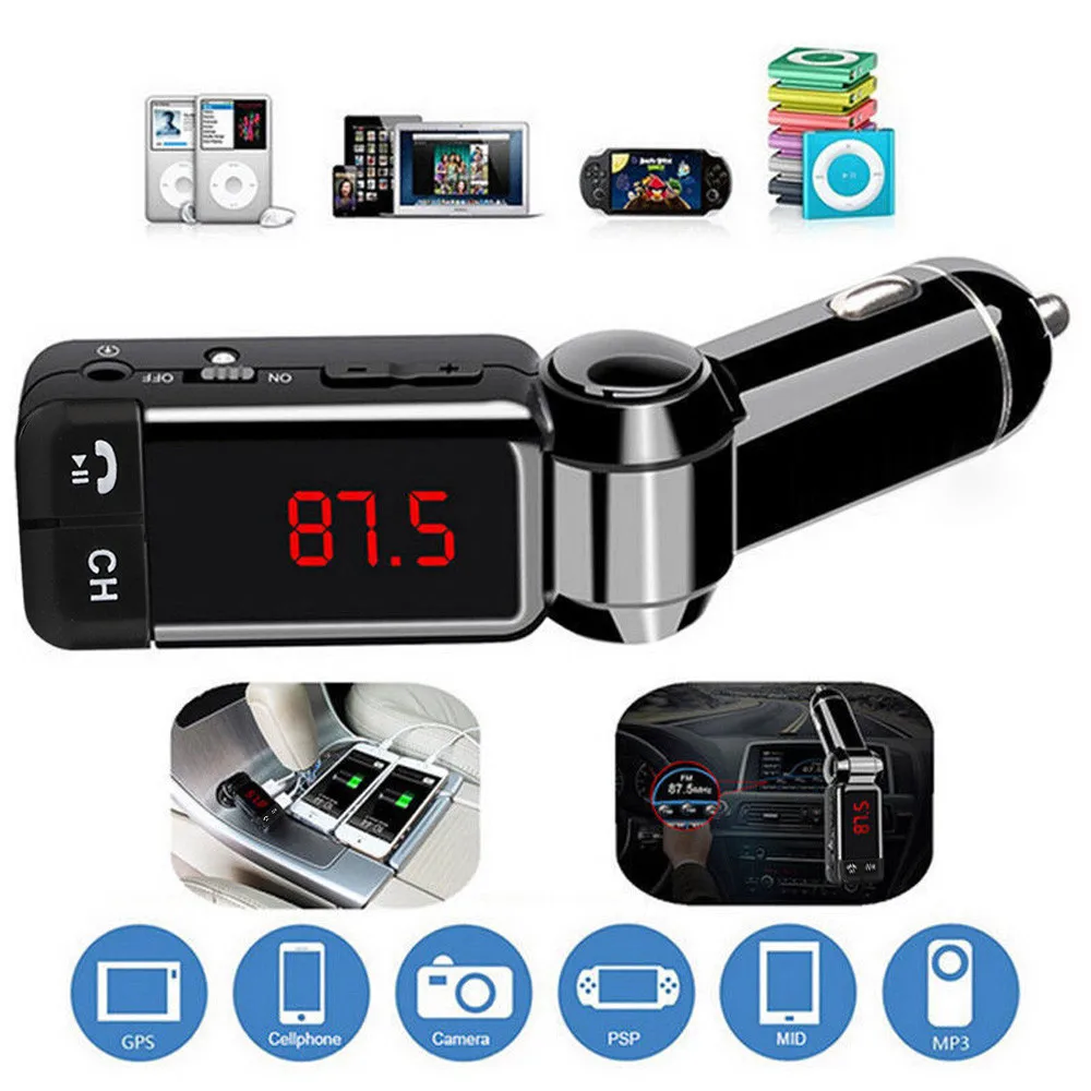 

Bluetooth Music Receiver 3.5mm Adapter Handsfree Car AUX Speaker FM Transmitter 10M-15M 2019 Car-Styling Electronics Accessories
