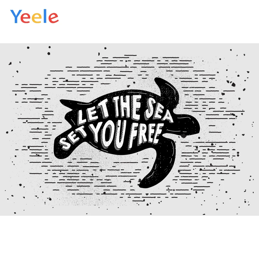 

Yeele Wall Decor Photocall Sea Turtle Free Painting Photography Backdrops Personalized Photographic Backgrounds For Photo Studio