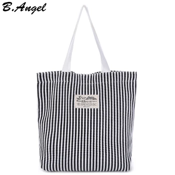 

High quality canvas big tote women bag casual handbag fashion diaper bags shoulder bag