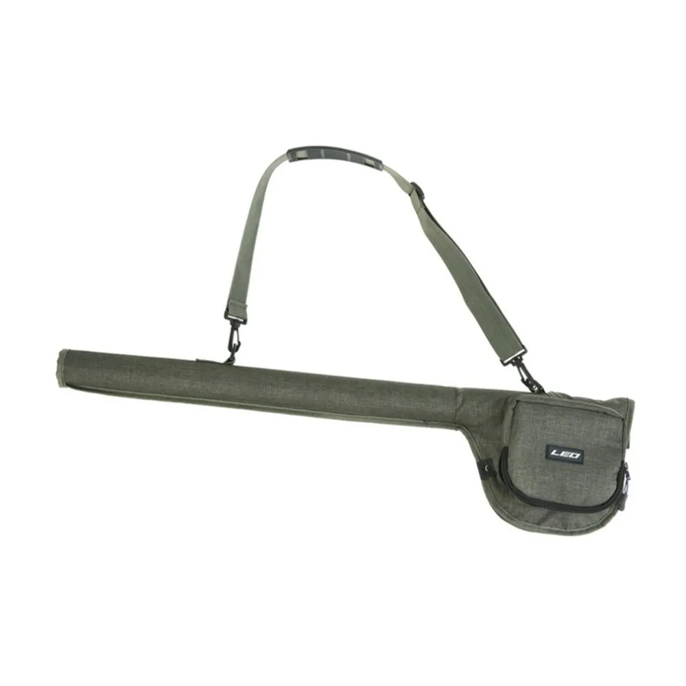 LEO 82x20cm Canvas Fishing Rod Bag Portable Rod Reel Storage Tubes