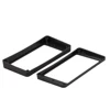 Black Curved Humbucker Pickups Frame Mounting Rings for LP Electric Guitar ► Photo 3/6