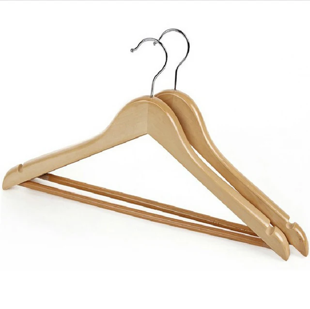 5pcs Hanger pants skirt socks wooden hangers clothing props suit
