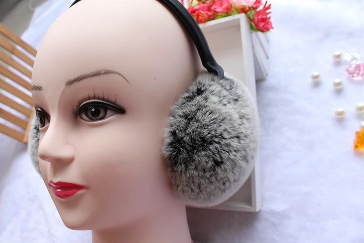 natural rex rabbit fur earmuffs (28)
