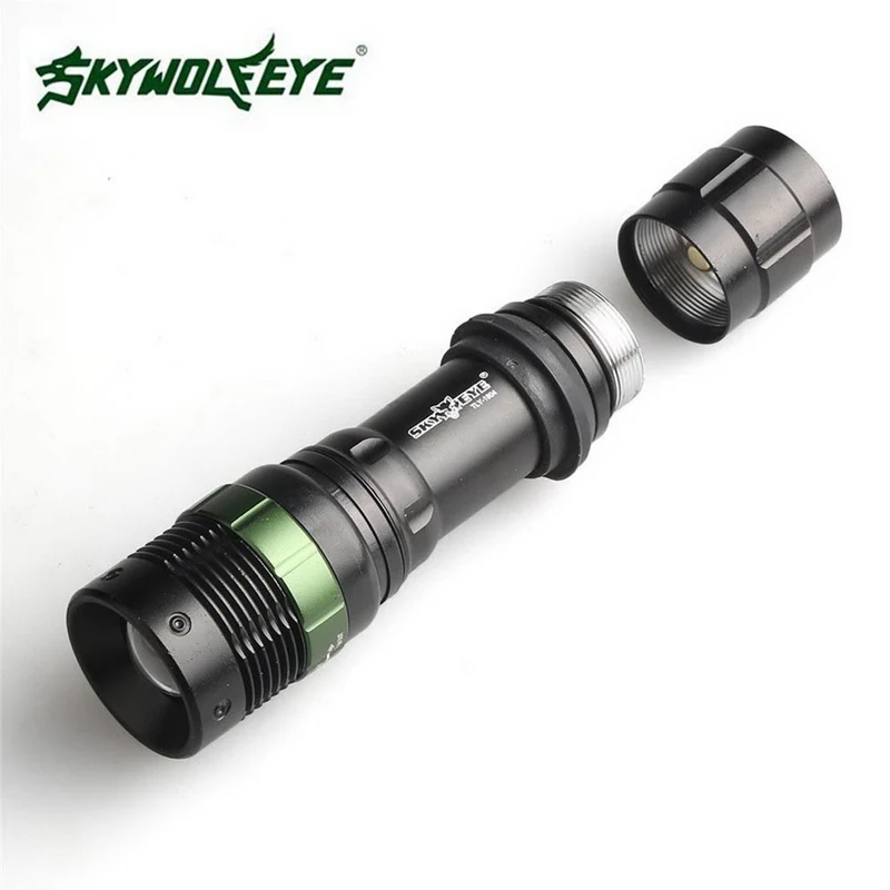 3 Files Zoomable Outdoor Hiking Flashlight Skywolfeye Brand 18650 Tactical Flashlight Q5 LED Torch Bicycle Flashlight 3 Files Zoomable Outdoor Hiking Flashlight Skywolfeye Brand 18650 Tactical Flashlight Q5 LED Torch Bicycle Flashlight