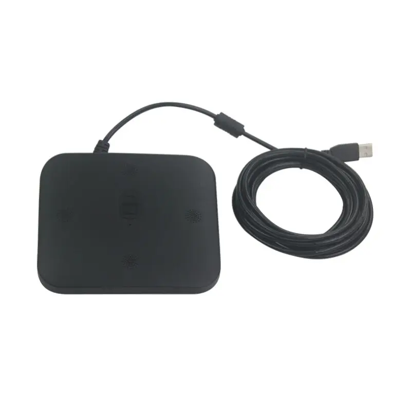 Tenveo AX3-U USB الفيديو مكبر الصوت مؤتمر للأعمال مقابلة المدمج في 4 احادي الميكروفونات المتكلم بث