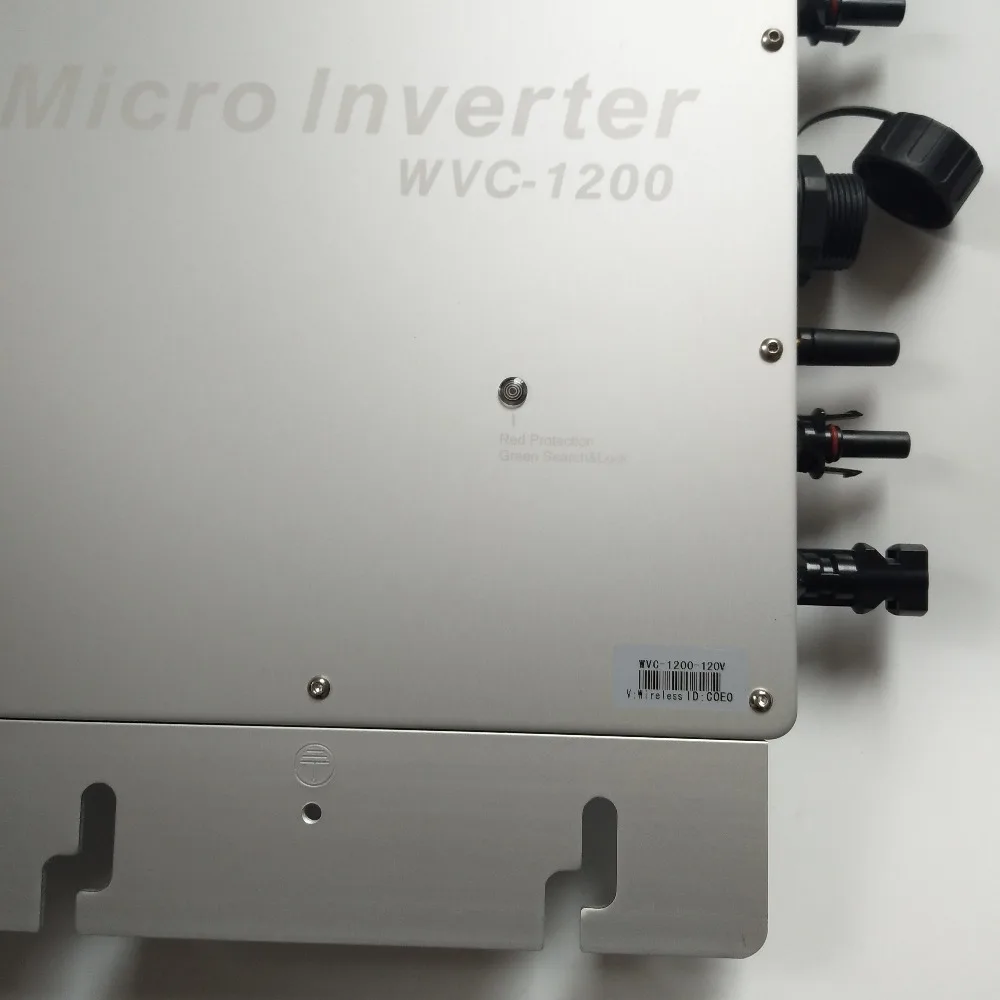 Новое поколение с функцией беспроводного мониторинга 433 МГц сетевой инвертор на солнечных батарейках микроинвертор WVC1200 для на сетке домашняя солнечная система