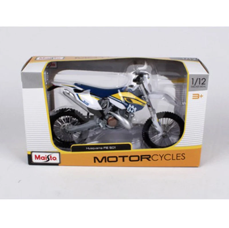 Недорогие моторные детские игрушки Maisto 1/12th 2015 Husqvarna FE 501 гоночный мотоцикл литые